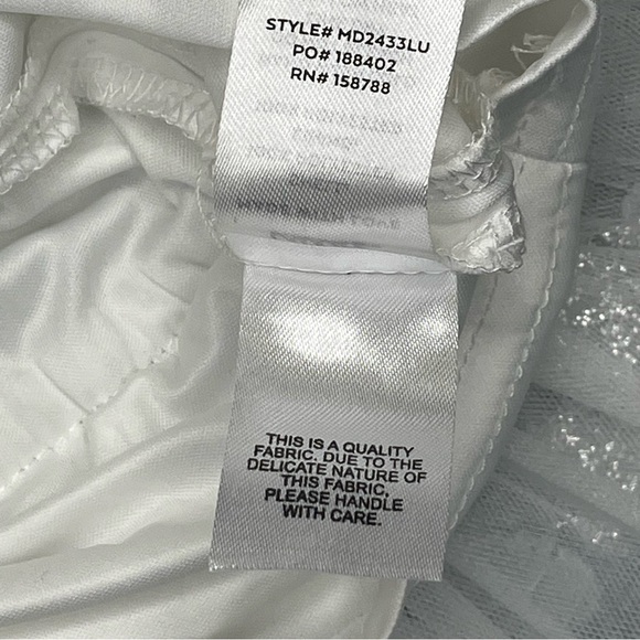 Lulu's Intentions White Strapless Mini Tiered Tulle Dress - Picture 12 of 13